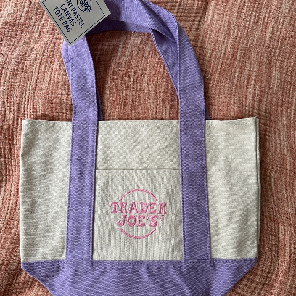 Trader Joe’s Pastel Purple Mini Tote Bag